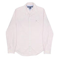 TOMMY HILFIGER Mens Pink Check Shirt S Cotton Blend Casual Classic