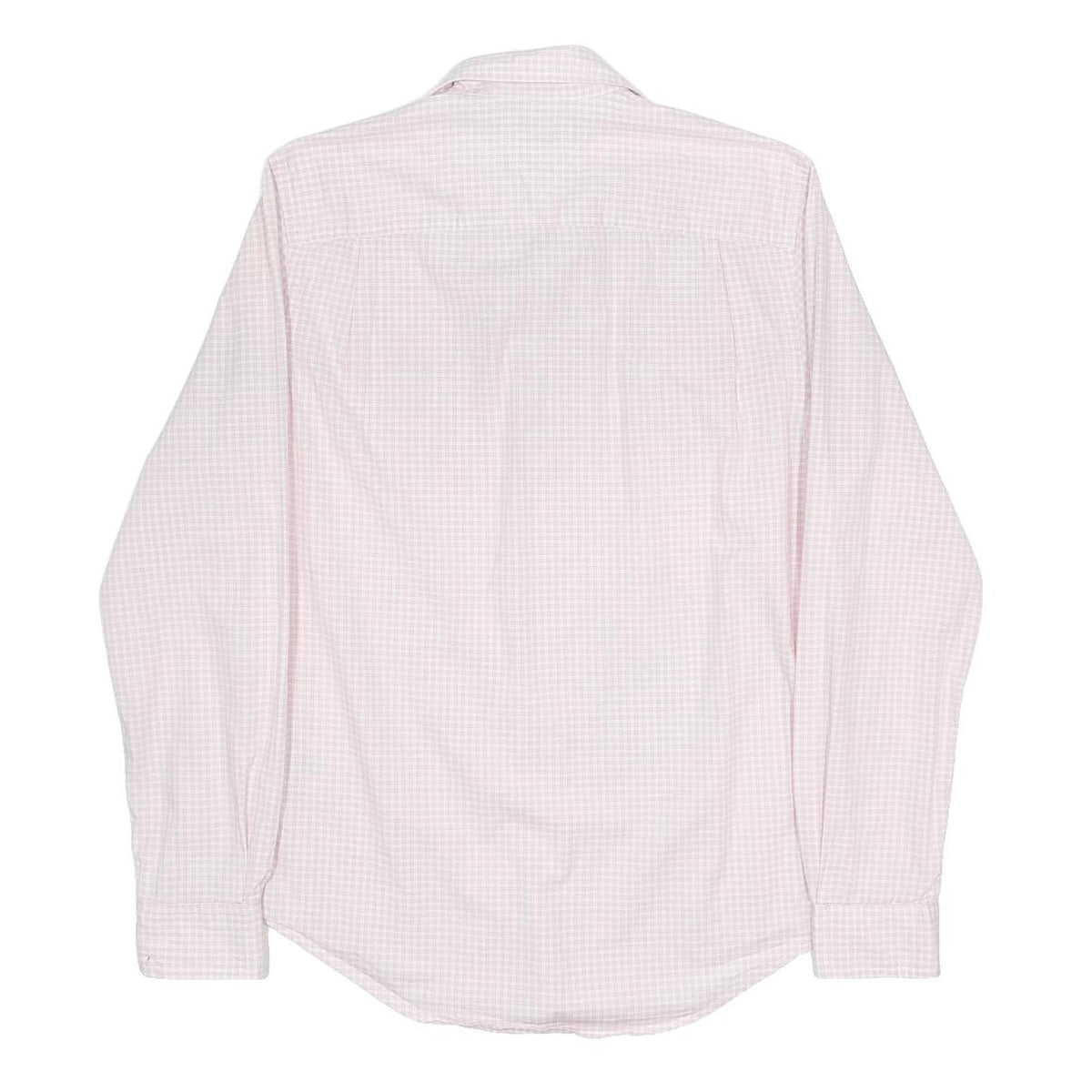 TOMMY HILFIGER Mens Pink Check Shirt S Cotton Blend Casual Classic
