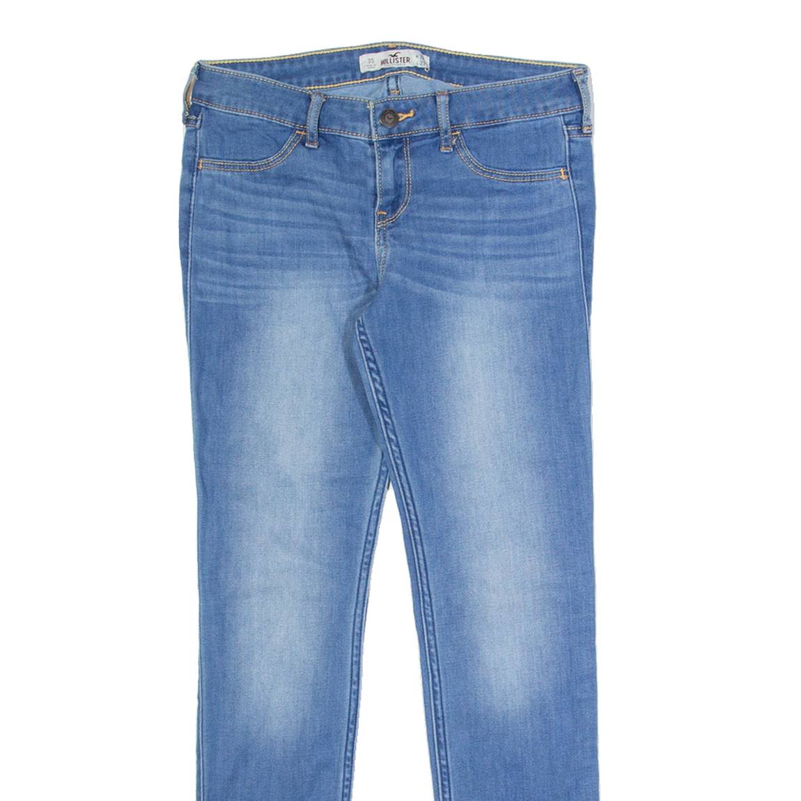 HOLLISTER Womens Jeans Blue Slim Tapered Stone Wash W26 L27