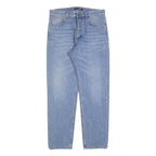 ROBERTO CAVALLI Womens Jeans Blue Regular Straight Denim Light W32 L30 Button