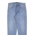 ROBERTO CAVALLI Womens Jeans Blue Regular Straight Denim Light W32 L30 Button
