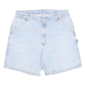 CARHARTT Mens Denim Blue Workwear Casual Shorts L W35 Heavy Cotton