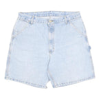 CARHARTT Mens Denim Blue Workwear Casual Shorts L W35 Heavy Cotton
