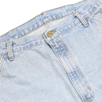 CARHARTT Mens Denim Blue Workwear Casual Shorts L W35 Heavy Cotton