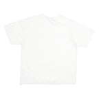 ADIDAS Mens White Gold Logo Graphic T-Shirt L Short Sleeve Crew Neck Casual