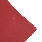 ADIDAS Mens Red Cotton Blend Short Sleeve Plain Polo Shirt L Casual Sportswear