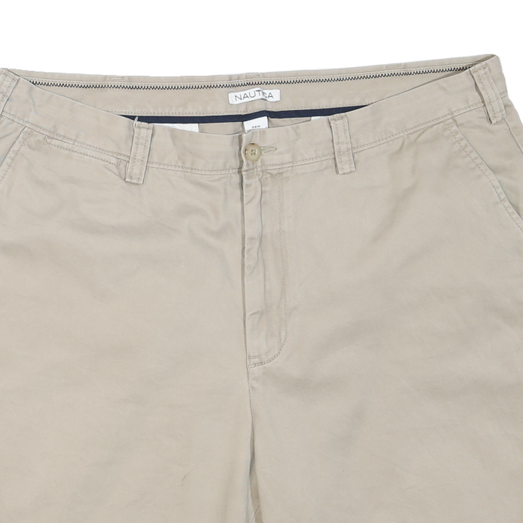 NAUTICA Mens Shorts Beige Casual Plain 2XL W38 Cotton Comfort