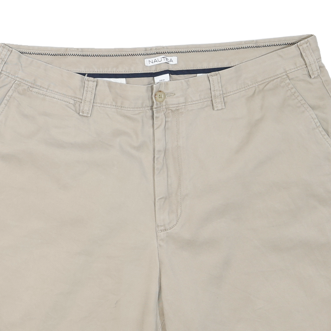 NAUTICA Mens Shorts Beige Casual Plain 2XL W38 Cotton Comfort