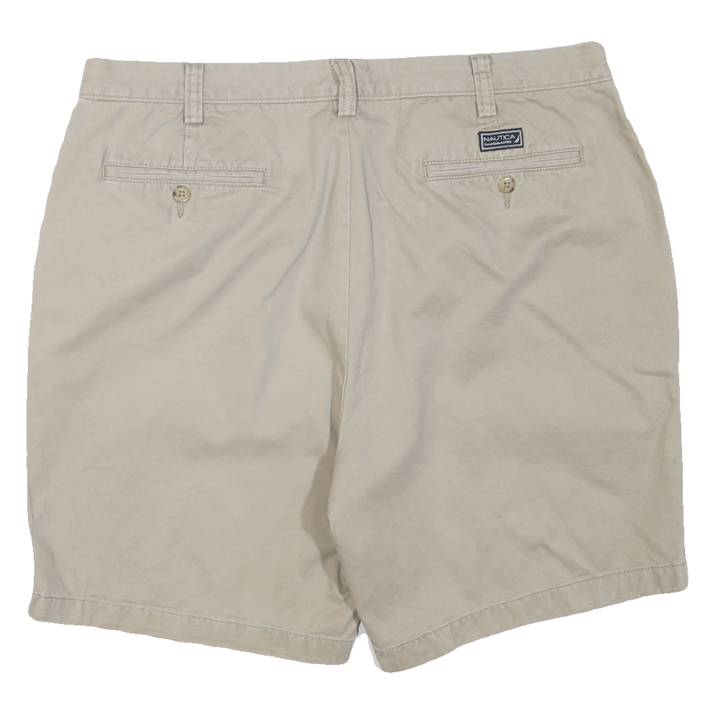 NAUTICA Mens Shorts Beige Casual Plain 2XL W38 Cotton Comfort