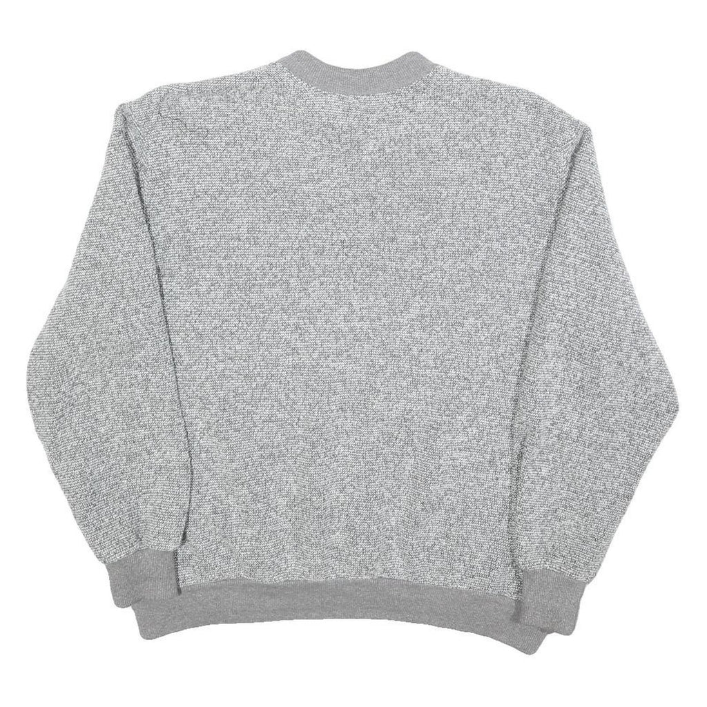 BON WORTH Womens Grey Plain Crew Neck Basic Knit Jumper S Cotton Blend