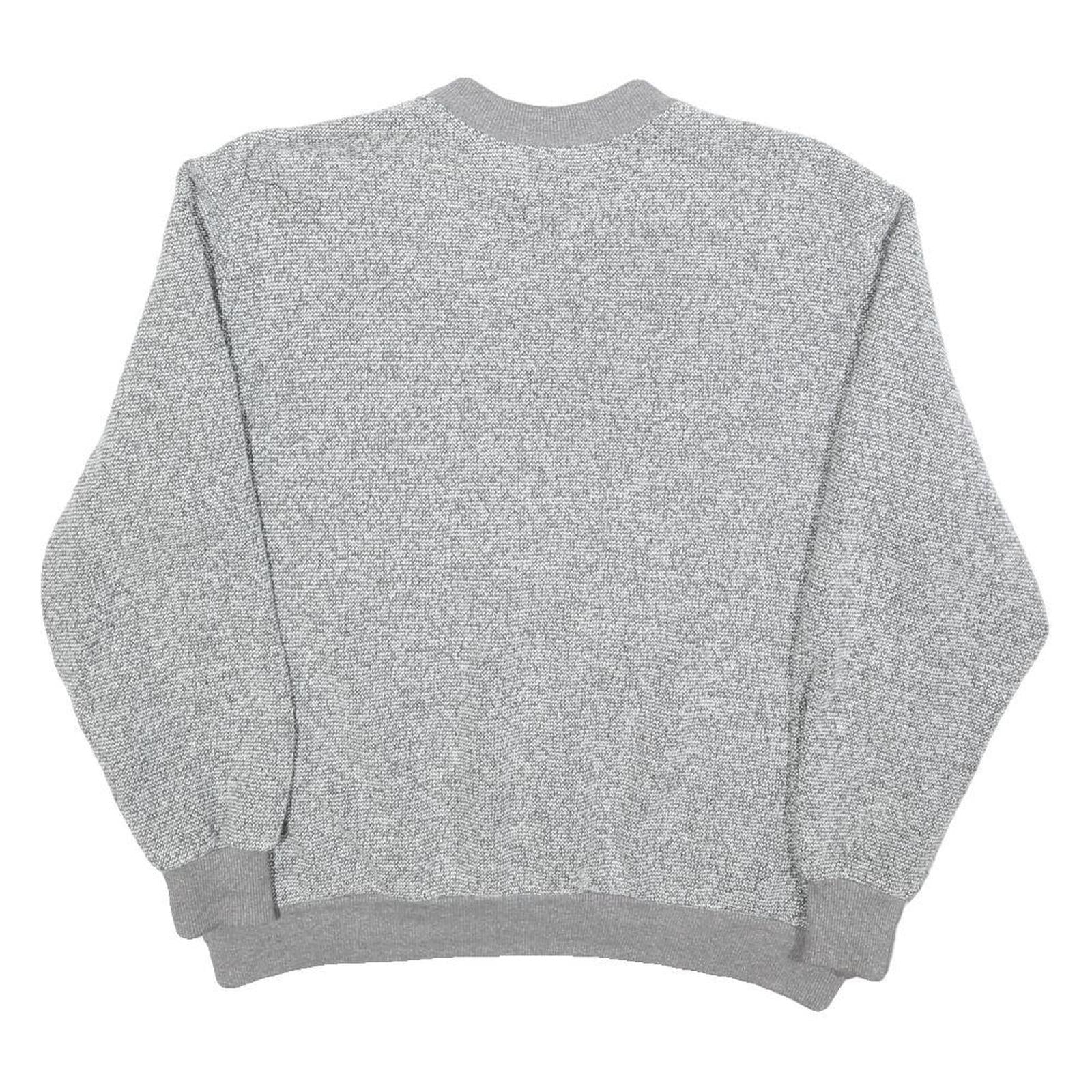 BON WORTH Womens Grey Plain Crew Neck Basic Knit Jumper S Cotton Blend