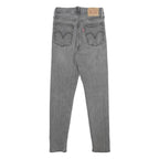LEVI'S Wedgie Skinny Womens Jeans Grey Slim Skinny Denim W25 L26 Cotton Blend