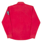 London Mens Plain Shirt Red Long Sleeve L