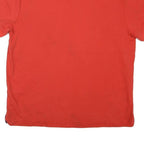 TOMMY HILFIGER Mens Red Short Sleeve Plain Polo Shirt M Classic Fit Logo