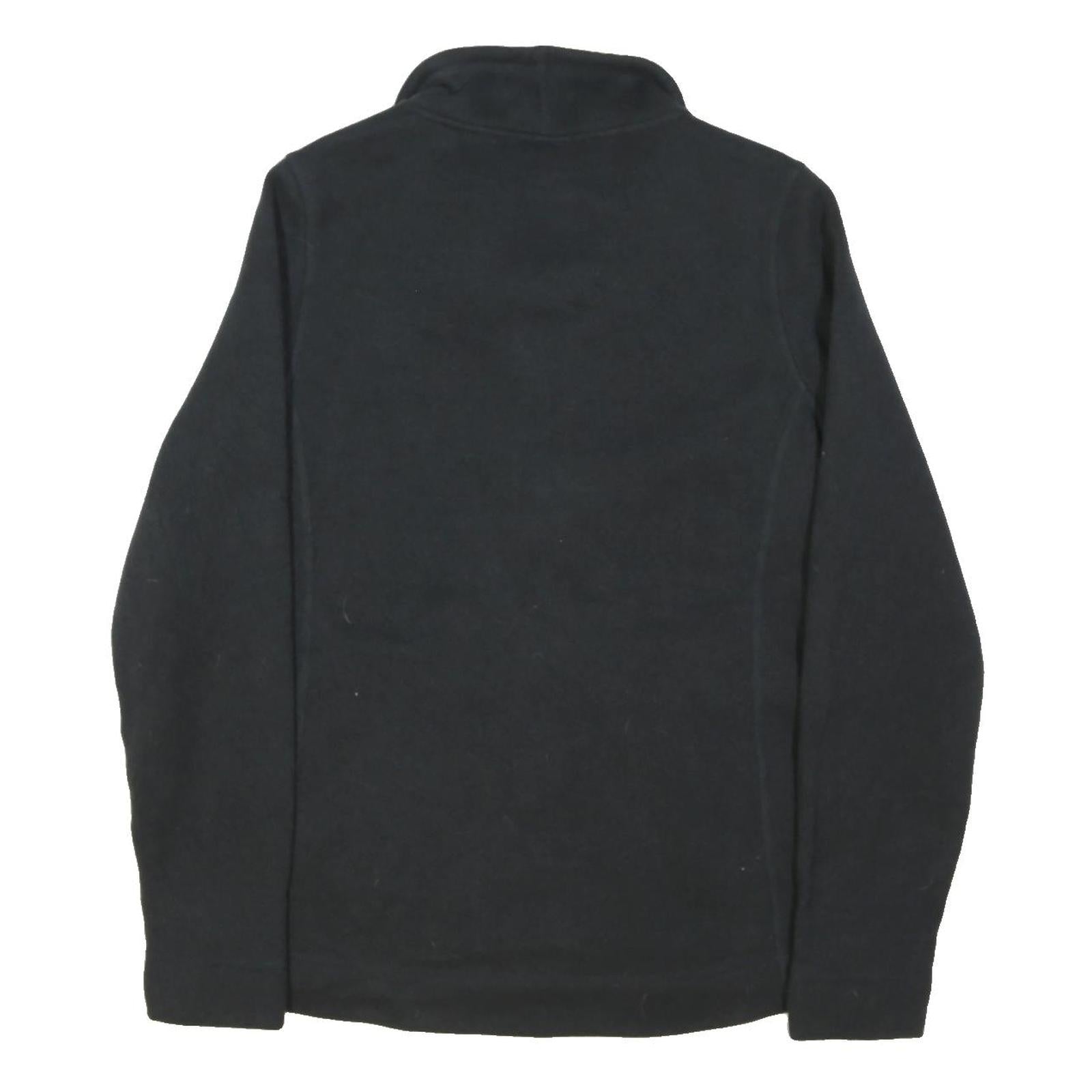 THE NORTH FACE Womens Black Zip Up Polyester Blend Jacket L Fleece Comfortable