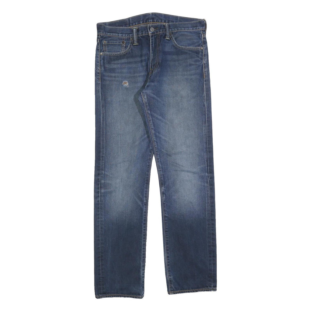 LEVI'S 504 Mens Jeans Blue Regular Straight Denim Medium W31 L32 Classic Fit Zip