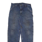 CARHARTT Mens Blue Denim Relaxed Straight Leg Cotton Blend Medium Wash W36 L36
