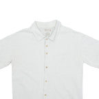WORLD NATURAL COTTON Mens Plain Shirt Grey 90s L