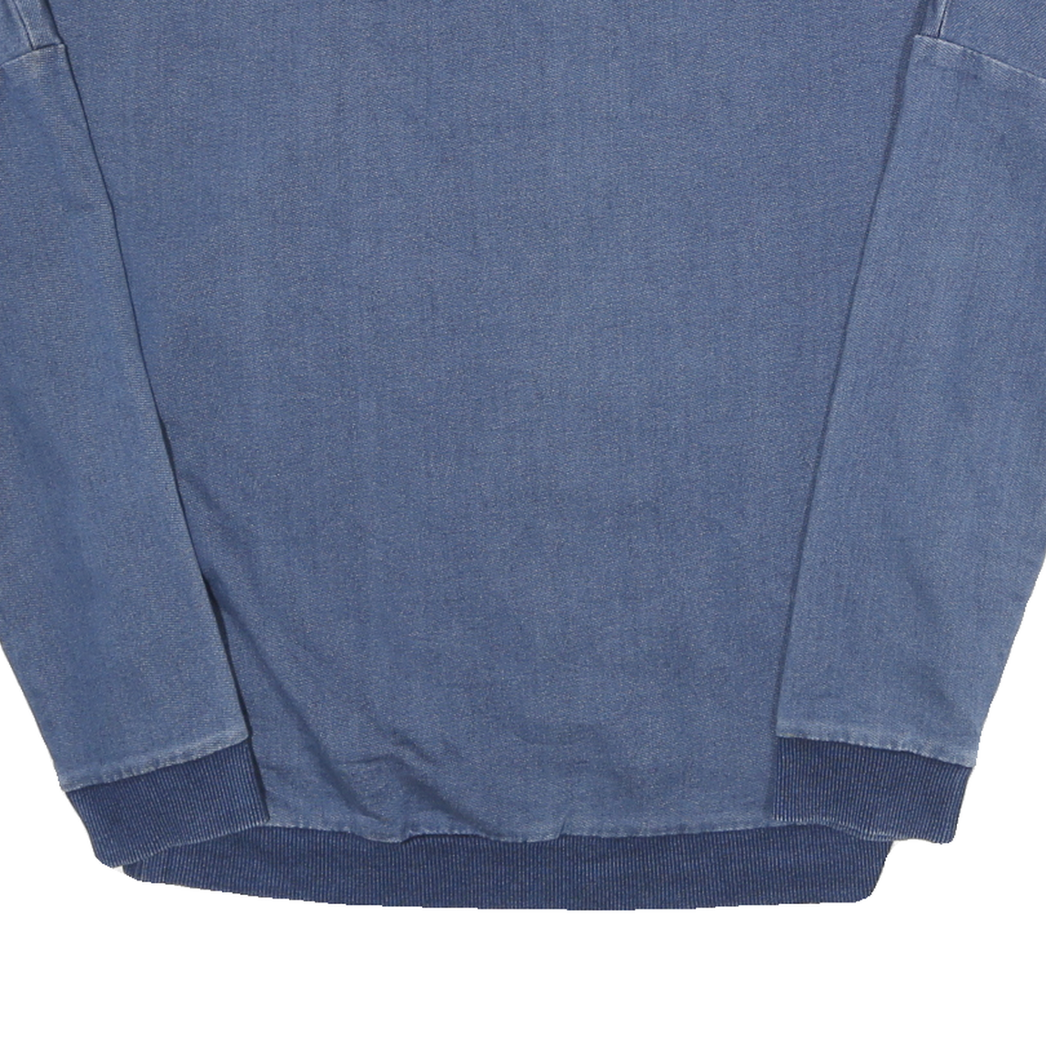 ADIDAS Womens Blue Cotton Blend Sweatshirt UK 6 Crew Neck Long Sleeve Casual