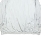 HABAND Womens Silver Nylon Button Jacket 4XL Plain Lightweight Outerwear