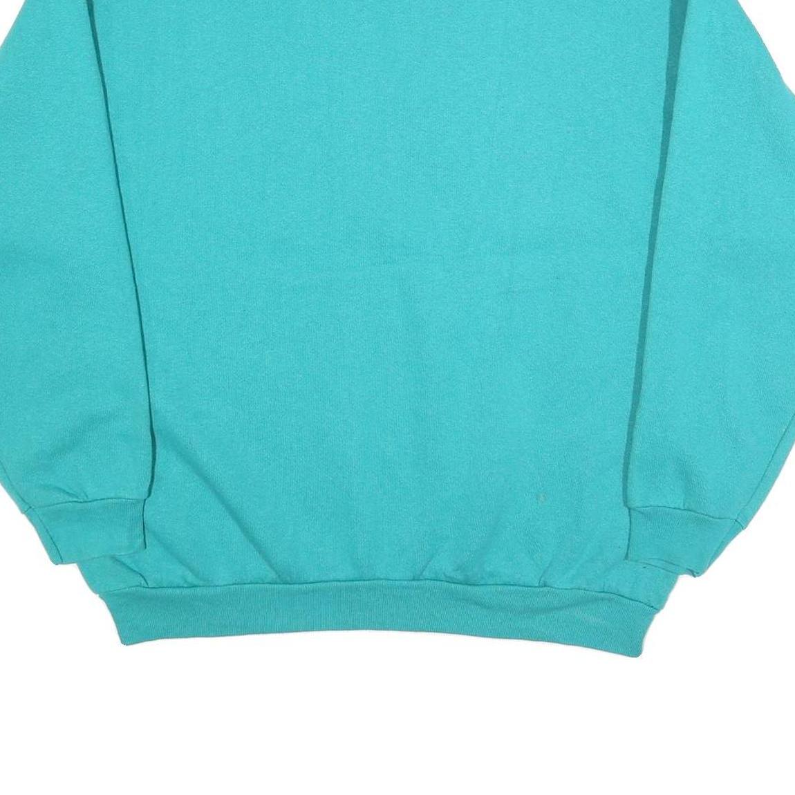 DISNEY Womens Turquoise Winnie The Pooh And Tigger Crew Neck XL Cotton