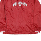CTM SPORTSWEAR Mens Red West Lafayette Athletics V-Neck XL Nylon Sweatshirt