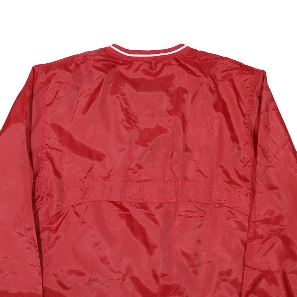 CTM SPORTSWEAR Mens Red West Lafayette Athletics V-Neck XL Nylon Sweatshirt