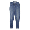 LEVI'S Womens Slim Blue Denim Medium Wash Slim Jeans W26 L27 Faded Skinny Zip