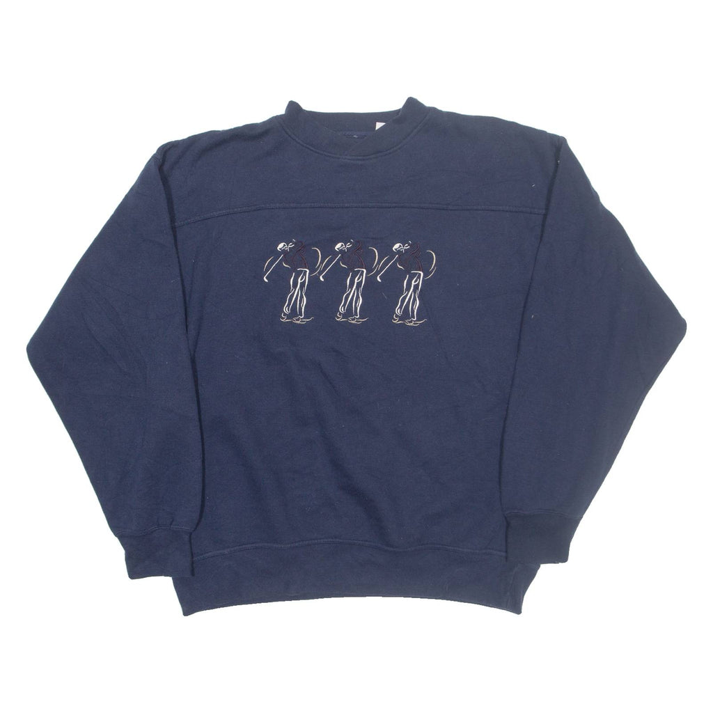 GORDIE Golf Mens Sweatshirt Blue V-Neck M