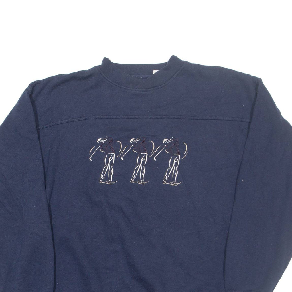 GORDIE Golf Mens Sweatshirt Blue V-Neck M