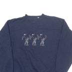 GORDIE Golf Mens Sweatshirt Blue V-Neck M
