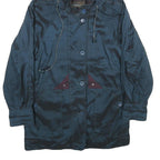 FORECASTER Womens Blue Hooded Zip Jacket XS Polyamide Blend Outdoor Casual