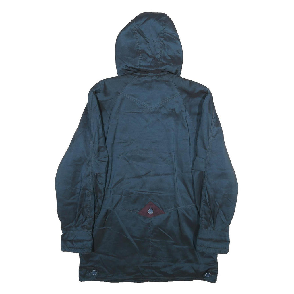 FORECASTER Womens Blue Hooded Zip Jacket XS Polyamide Blend Outdoor Casual