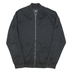 ADIDAS Mens Black Bomber Jacket S Polyester Blend Plain Zip Sportswear