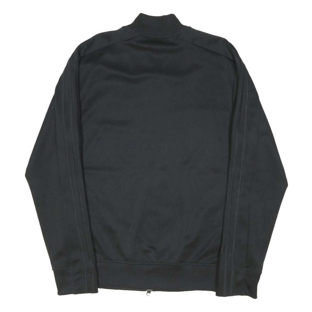 ADIDAS Mens Black Bomber Jacket S Polyester Blend Plain Zip Sportswear