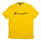 CHAMPION Mens T-Shirt Yellow M