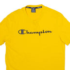 CHAMPION Mens T-Shirt Yellow M