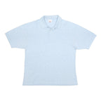 CHAMPION Mens Blue Polo Shirt L Cotton Blend Short Sleeve Plain Casual