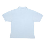 CHAMPION Mens Blue Polo Shirt L Cotton Blend Short Sleeve Plain Casual