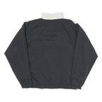 ADIDAS Mens Black & White Track Jacket M Nylon Plain Zip Casual Sportswear