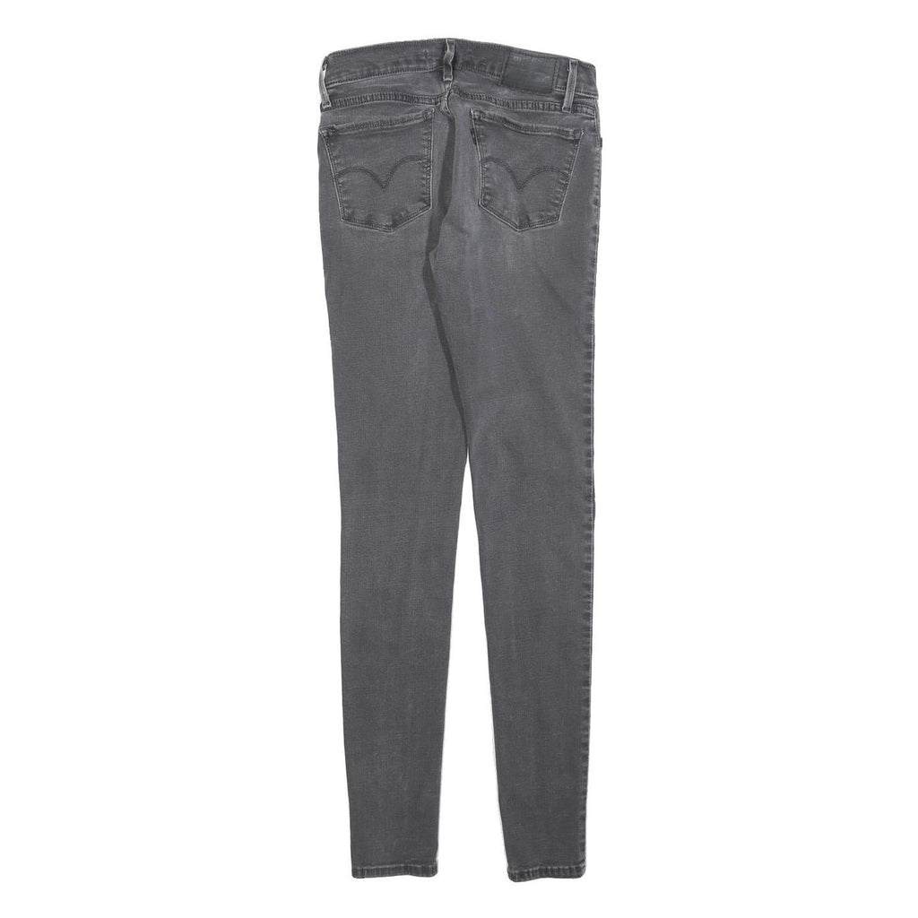 LEVI'S 710 Womens Jeans Grey Slim Skinny Denim Medium W27 L32 Stretch Cotton