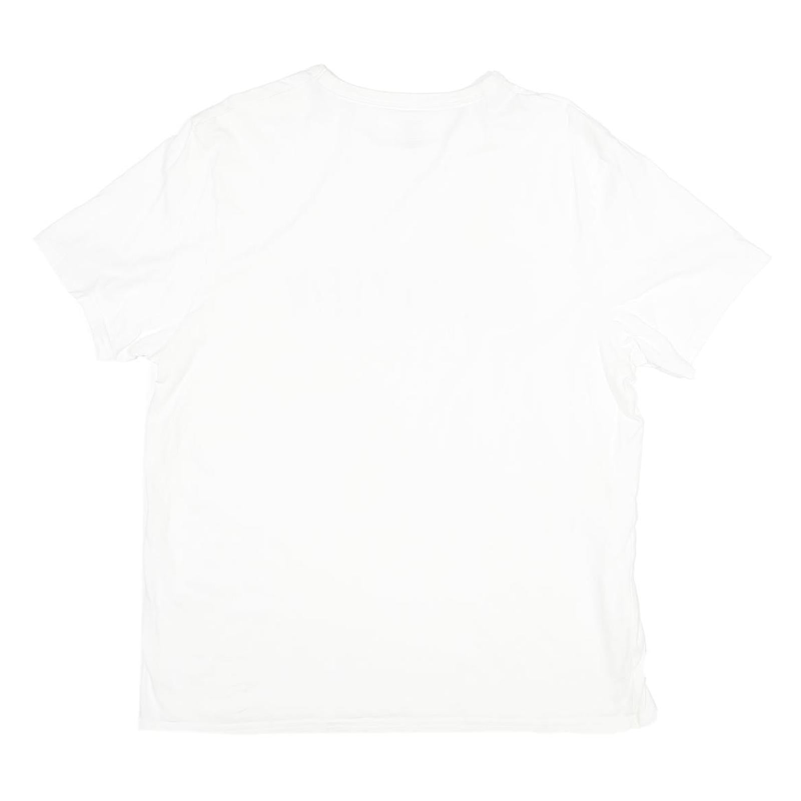 CALVIN KLEIN Mens White XL T-Shirt Short Sleeve Crew Neck Logo Print