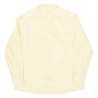 TOMMY HILFIGER Slim Fit Mens Plain Shirt Yellow Long Sleeve XL