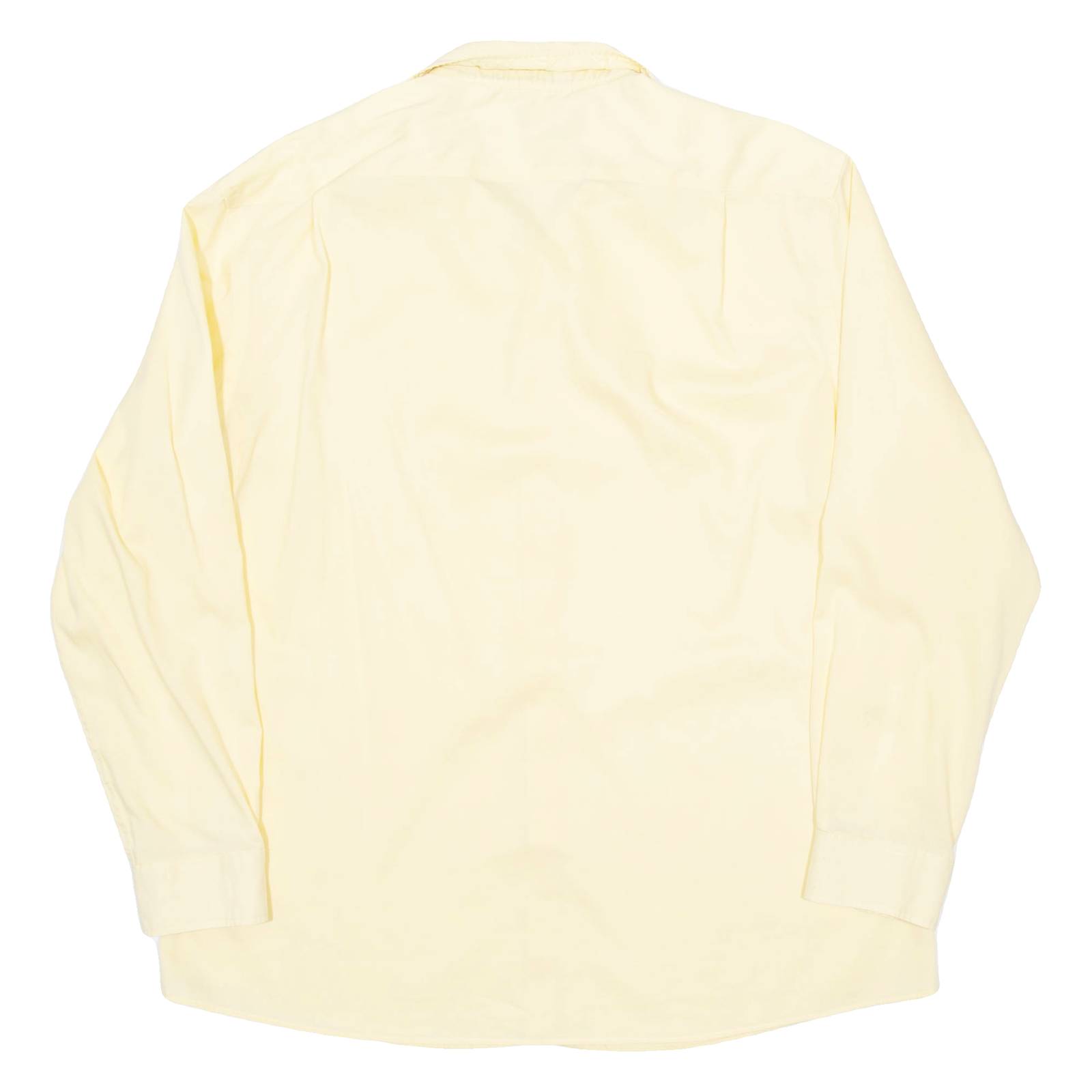 TOMMY HILFIGER Slim Fit Mens Plain Shirt Yellow Long Sleeve XL