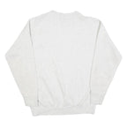 VOULUNTEER Womens White Sweatshirt Hawaii Crew Neck L Pastel Floral Graphic
