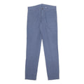 CARHARTT Mens Cotton Blue Slim Straight Trousers W31 L34 Casual Workwear