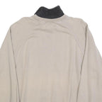 MASER Mens Beige Collared L Sweatshirt Cotton Blend Pullover Graphic Print