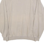 MASER Mens Beige Collared L Sweatshirt Cotton Blend Pullover Graphic Print