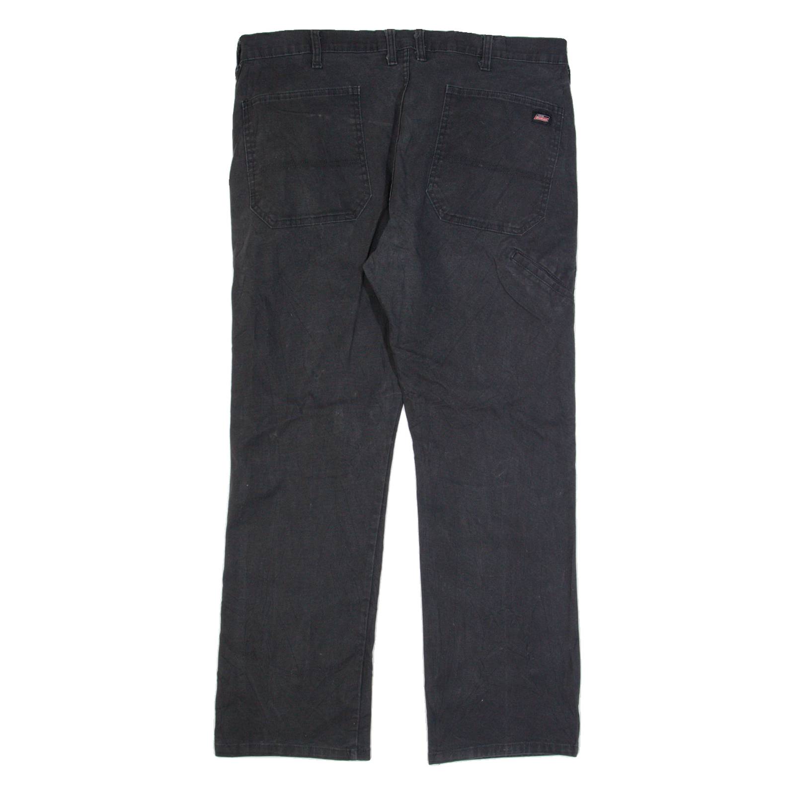 DICKIES Workwear Mens Trousers Black Regular Straight W38 L30