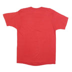 SCREEN STARS Womens Red Graphic T-Shirt XL Short Sleeve Crew Neck Vintage Style